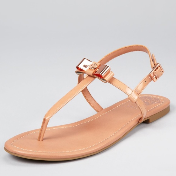 vince camuto rose gold sandals